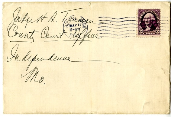 Letter from Bess W. Truman to Harry S. Truman