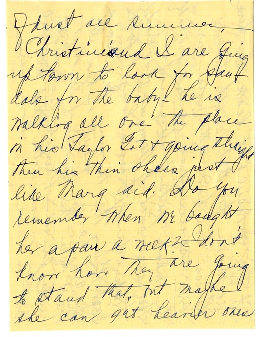 Letter from Bess W. Truman to Harry S. Truman