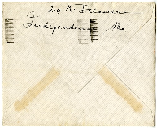 Letter from Bess W. Truman to Harry S. Truman