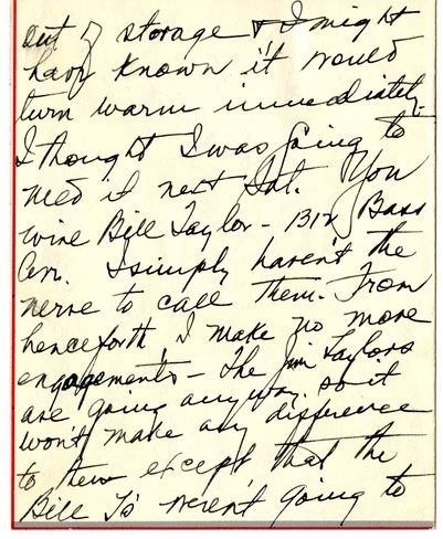 Letter from Bess W. Truman to Harry S. Truman