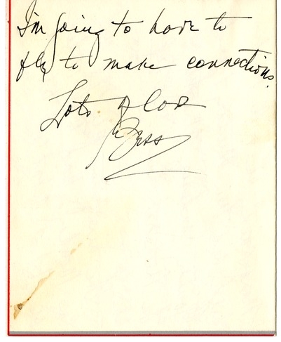 Letter from Bess W. Truman to Harry S. Truman