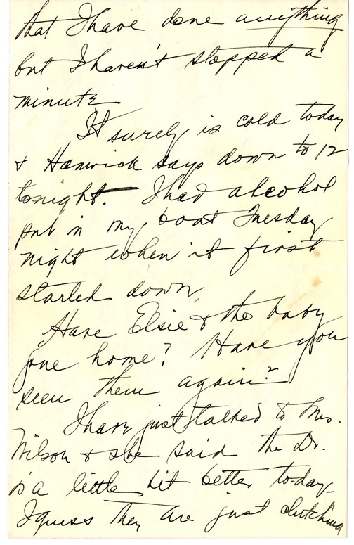 Letter from Bess W. Truman to Harry S. Truman