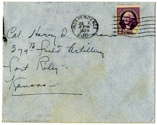 Letter from Bess W. Truman to Harry S. Truman