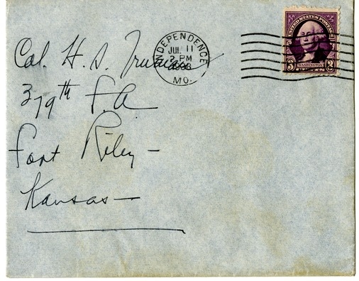 Letter from Bess W. Truman to Harry S. Truman