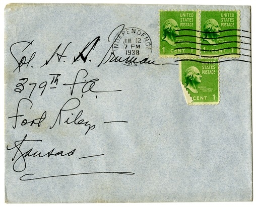 Letter from Bess W. Truman to Harry S. Truman