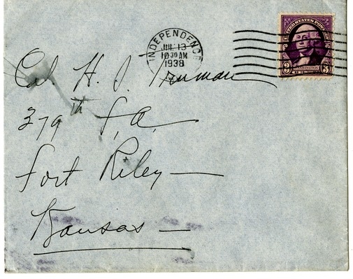 Letter from Bess W. Truman to Harry S. Truman