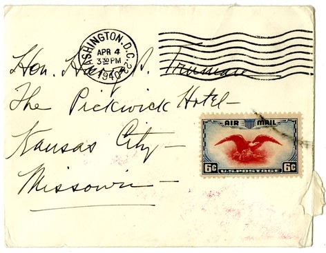 Letter from Bess W. Truman to Harry S. Truman
