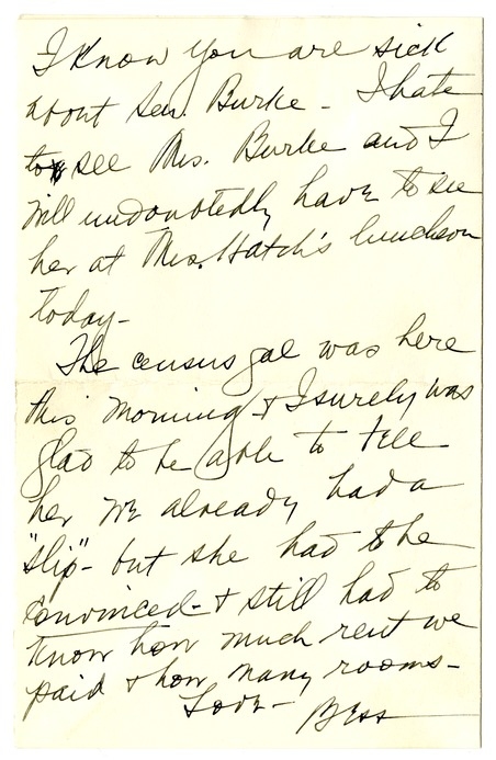 Letter from Bess W. Truman to Harry S. Truman