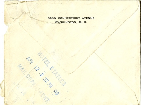 Letter from Bess W. Truman to Harry S. Truman