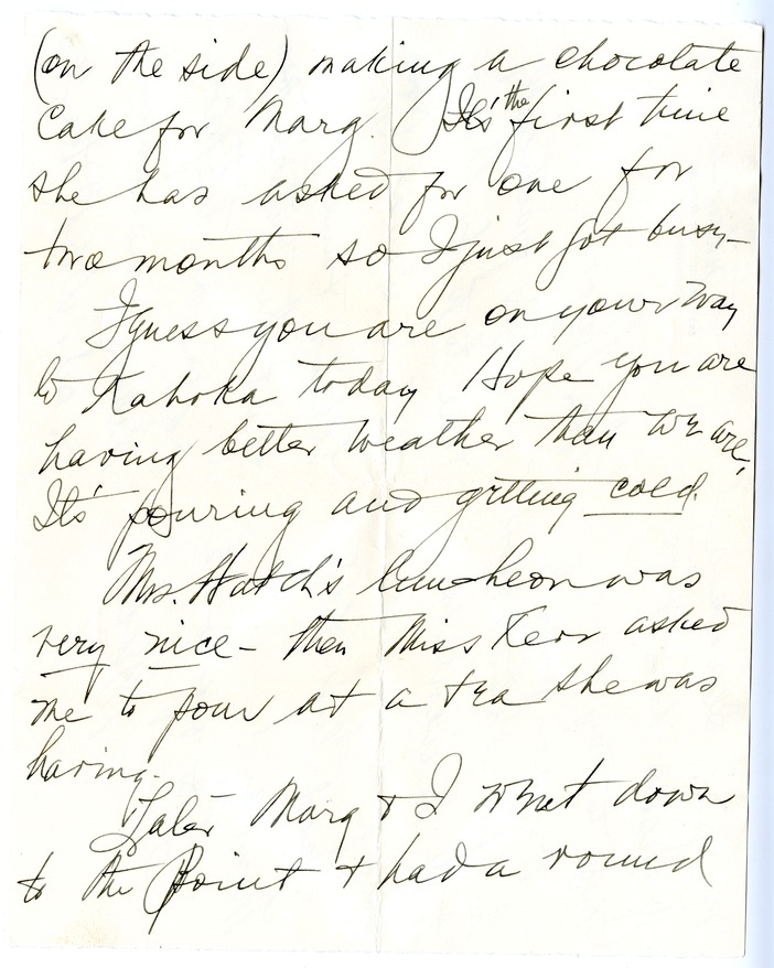 Letter from Bess W. Truman to Harry S. Truman