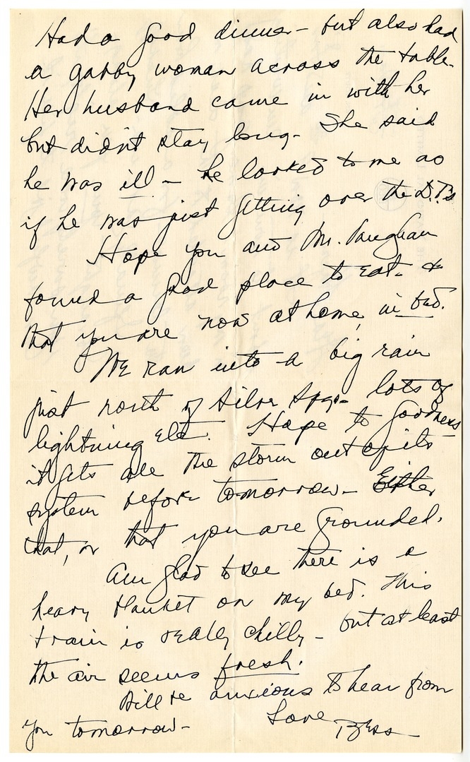 Letter from Bess W. Truman to Harry S. Truman