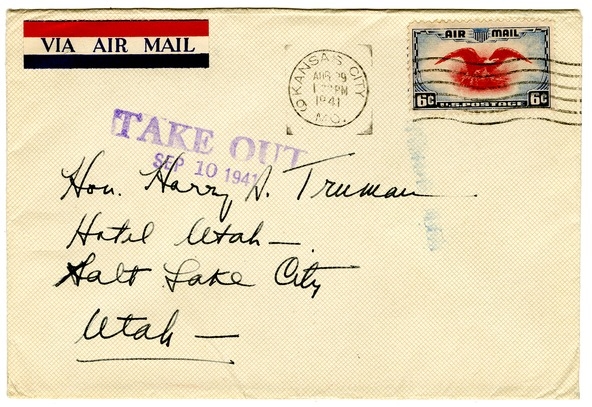 Letter from Bess W. Truman to Harry S. Truman