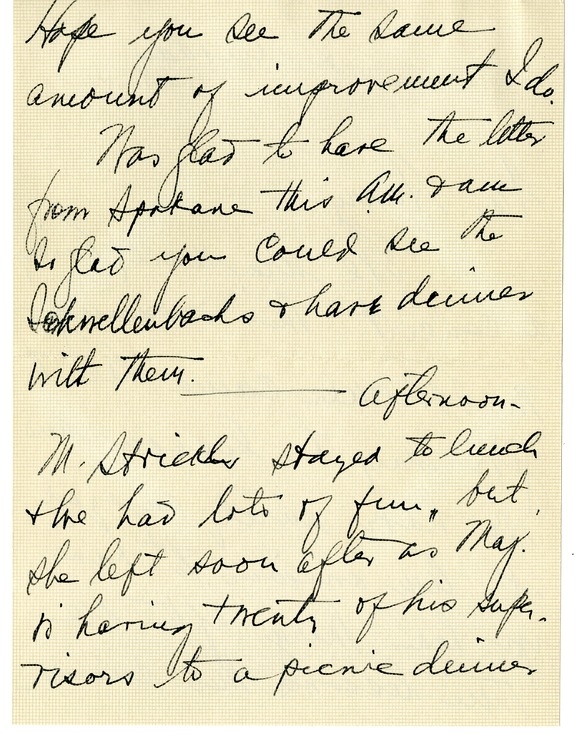 Letter from Bess W. Truman to Harry S. Truman