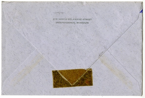 Letter from Bess W. Truman to Harry S. Truman