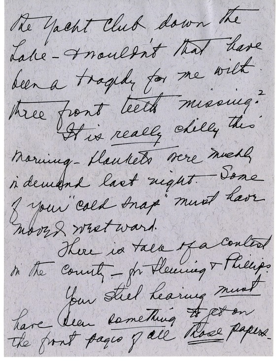 Letter from Bess W. Truman to Harry S. Truman