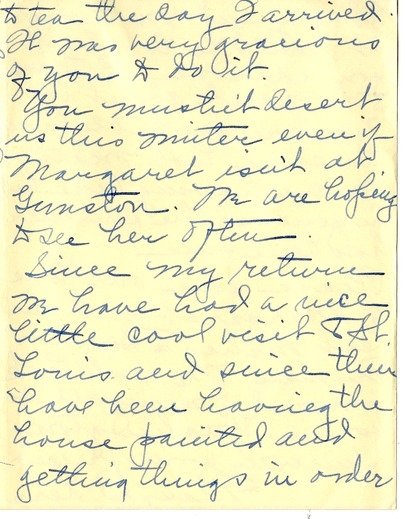 Letter from Bess W. Truman to Harry S. Truman