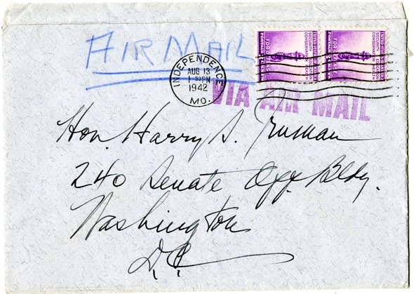 Letter from Bess W. Truman to Harry S. Truman
