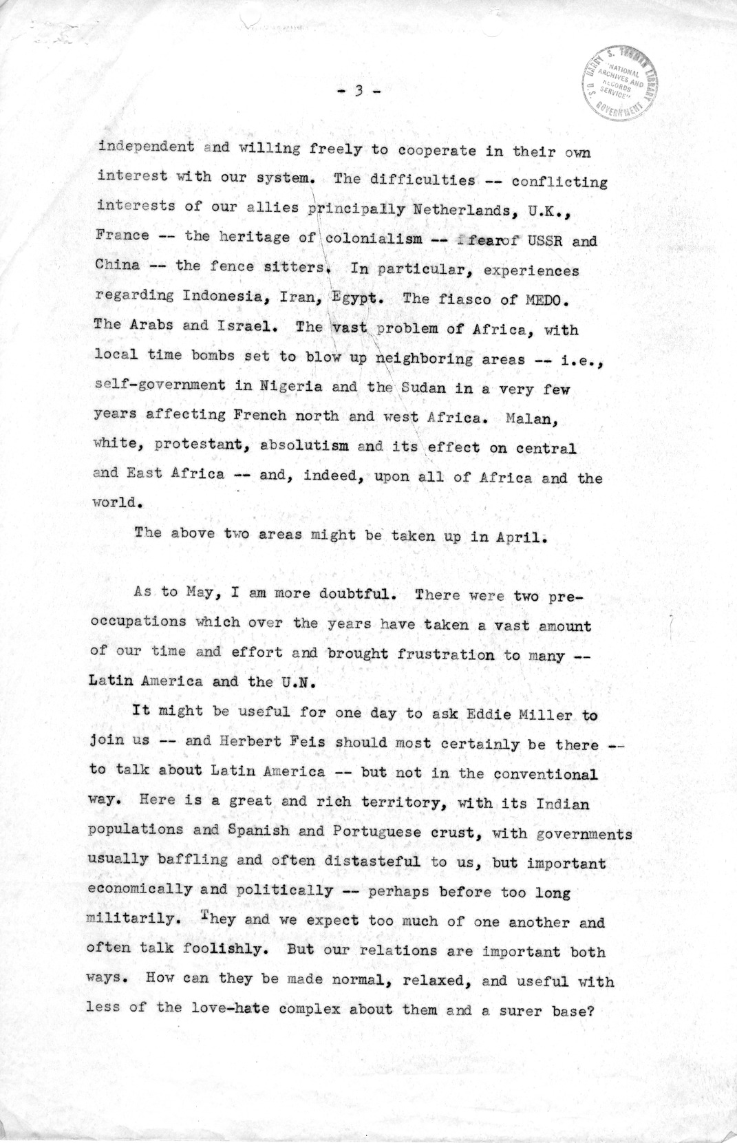 Memorandum by Dean Acheson