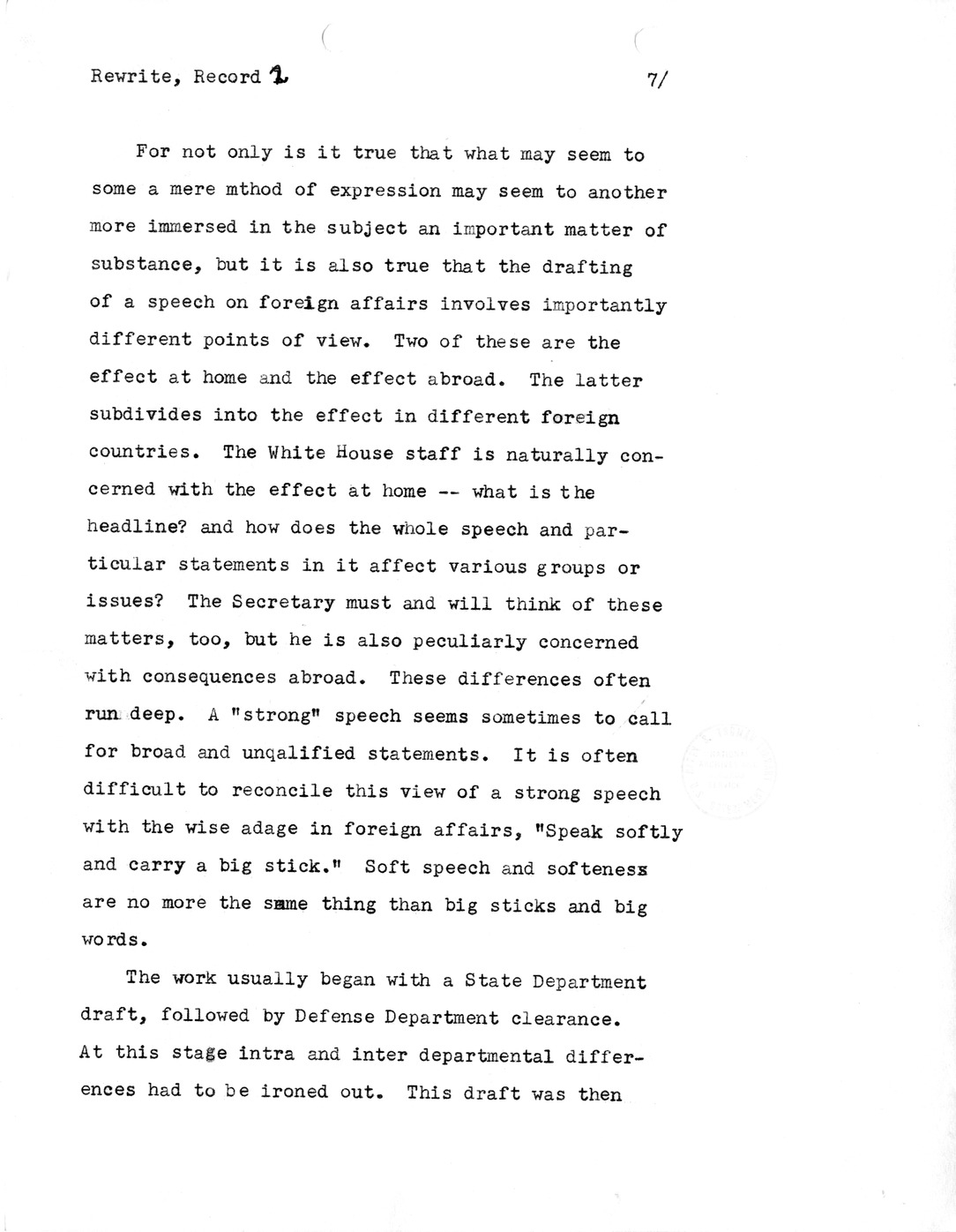 Transcript of Princeton Seminar Discussion, Rewrite, Record 1, 2 and 3