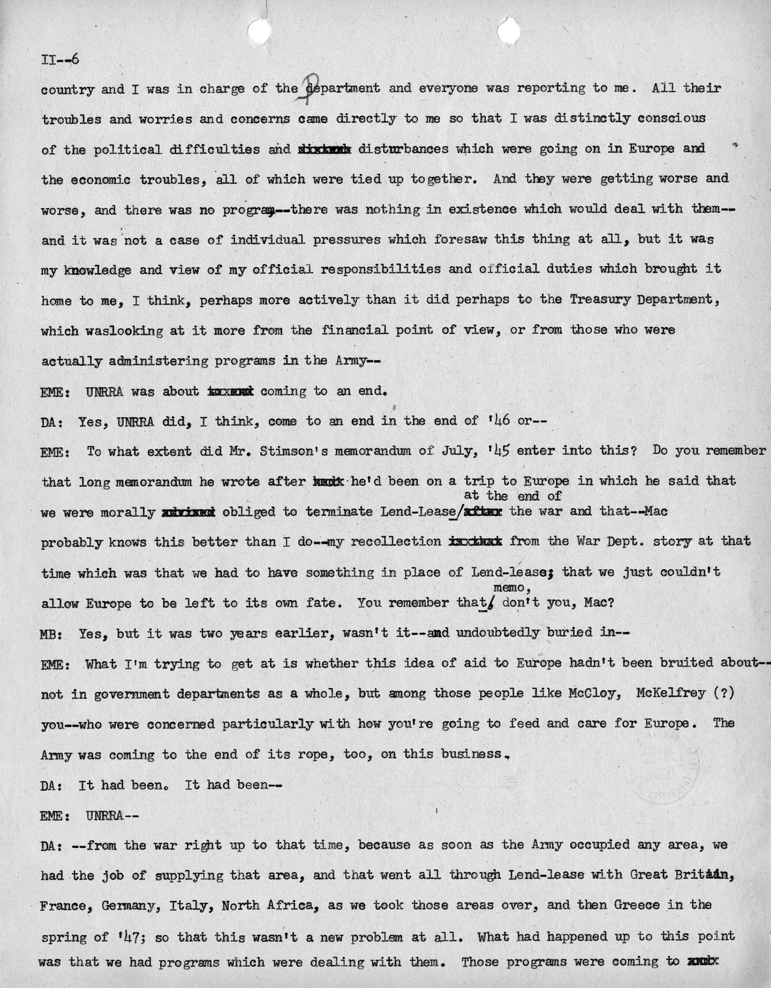 Transcript of Princeton Seminar Discussion, Reel II, III, IV