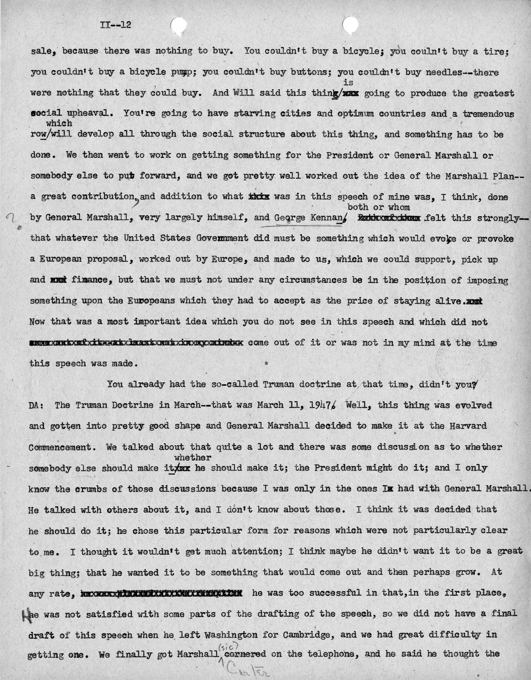 Transcript of Princeton Seminar Discussion, Reel II, III, IV
