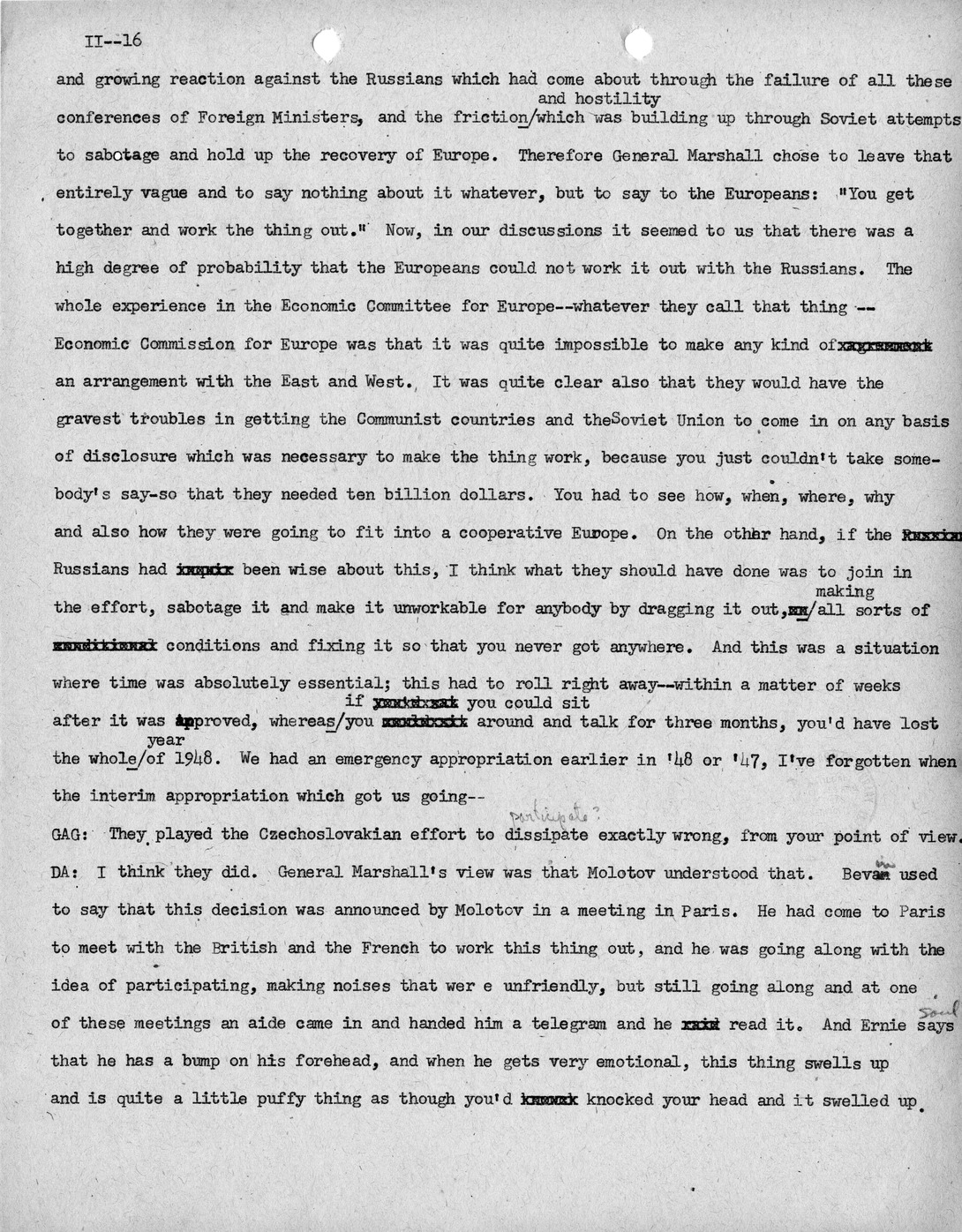 Transcript of Princeton Seminar Discussion, Reel II, III, IV