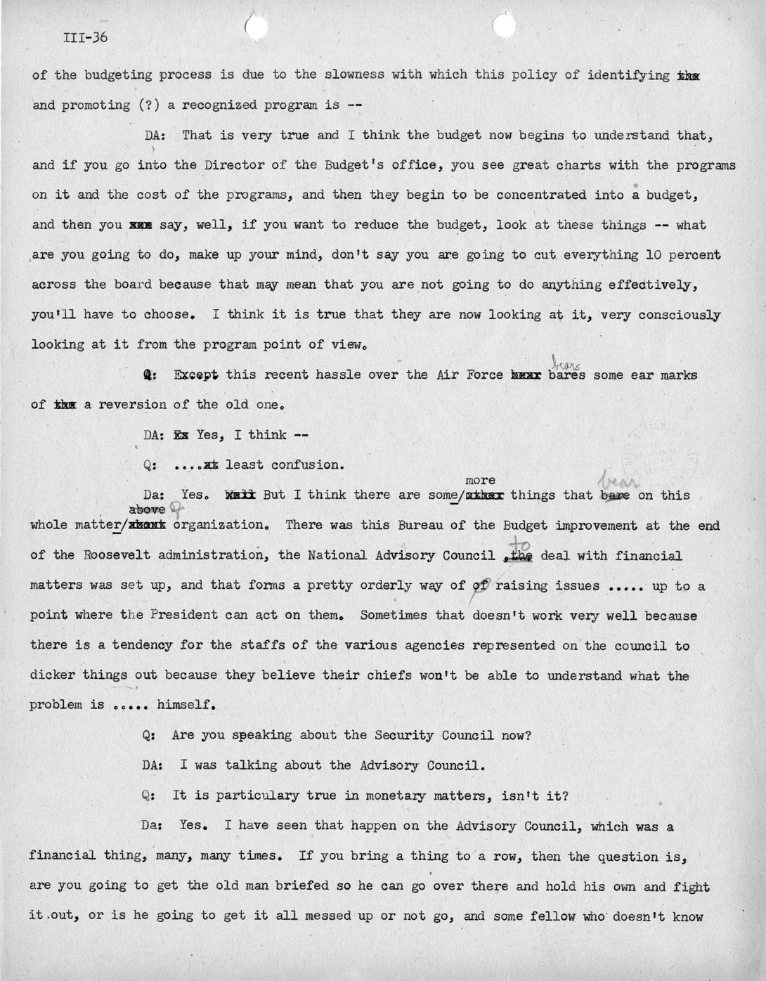 Transcript of Princeton Seminar Discussion, Reel II, III, IV