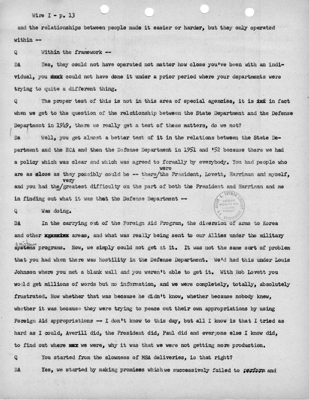 Transcript of Princeton Seminar Discussion, Wire I