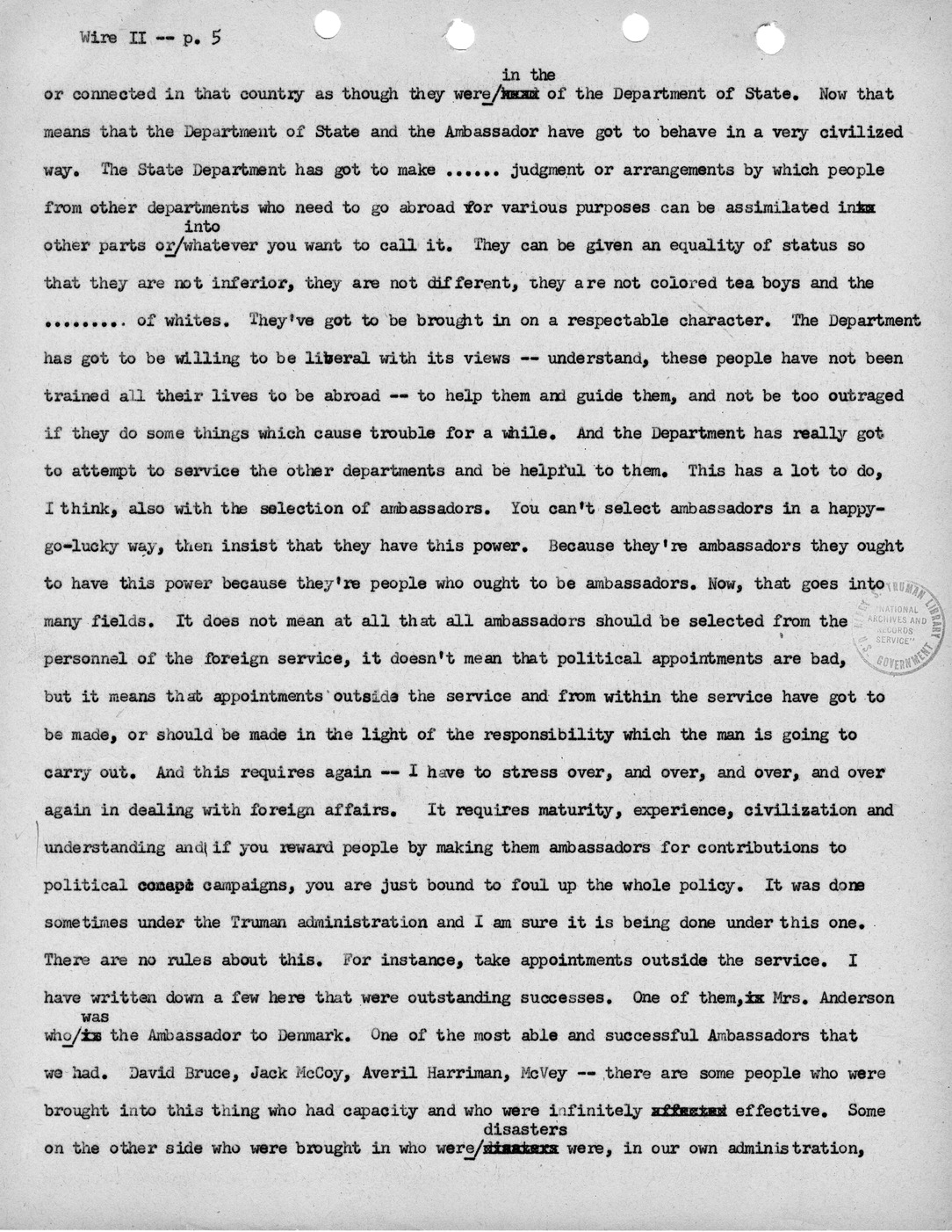 Transcript of Princeton Seminar Discussion, Wire II