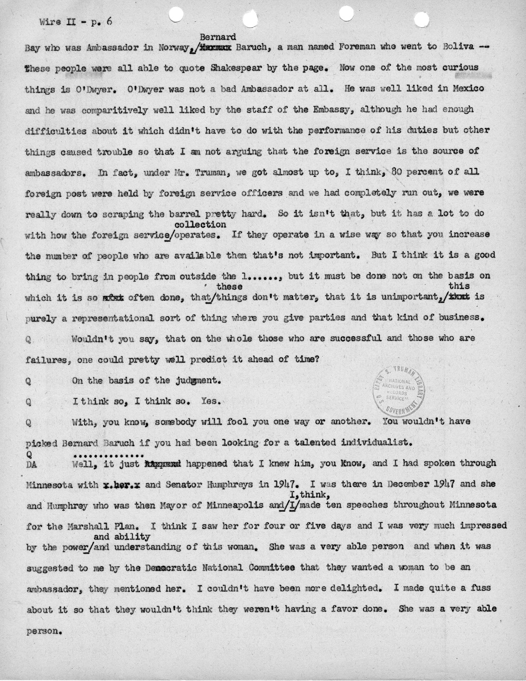 Transcript of Princeton Seminar Discussion, Wire II