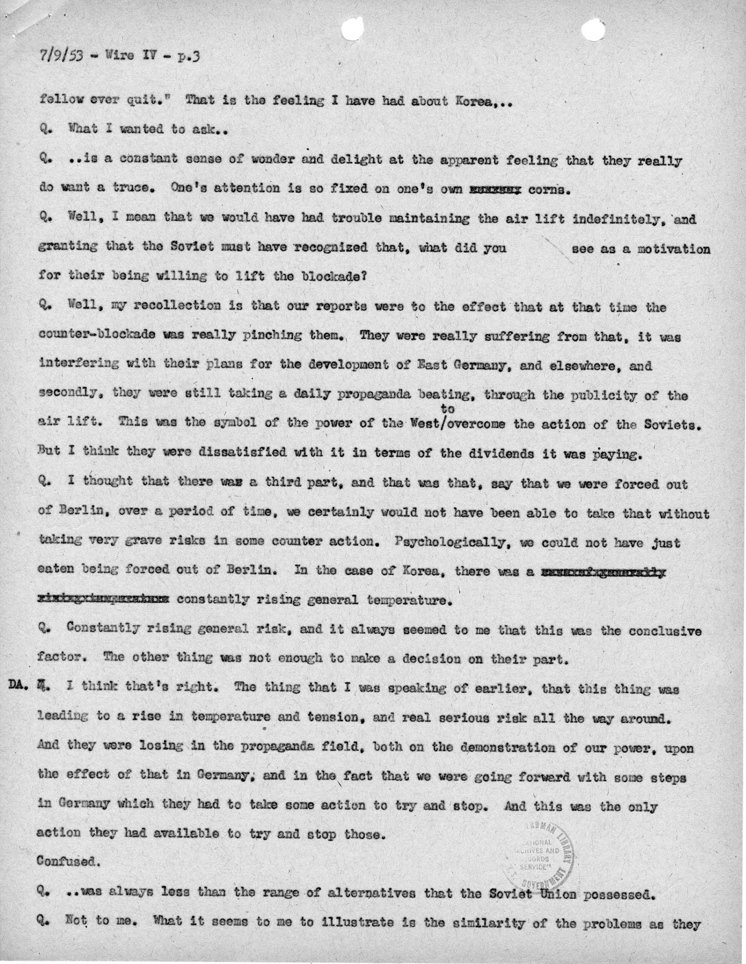 Transcript of Princeton Seminar Discussion, Wire IV