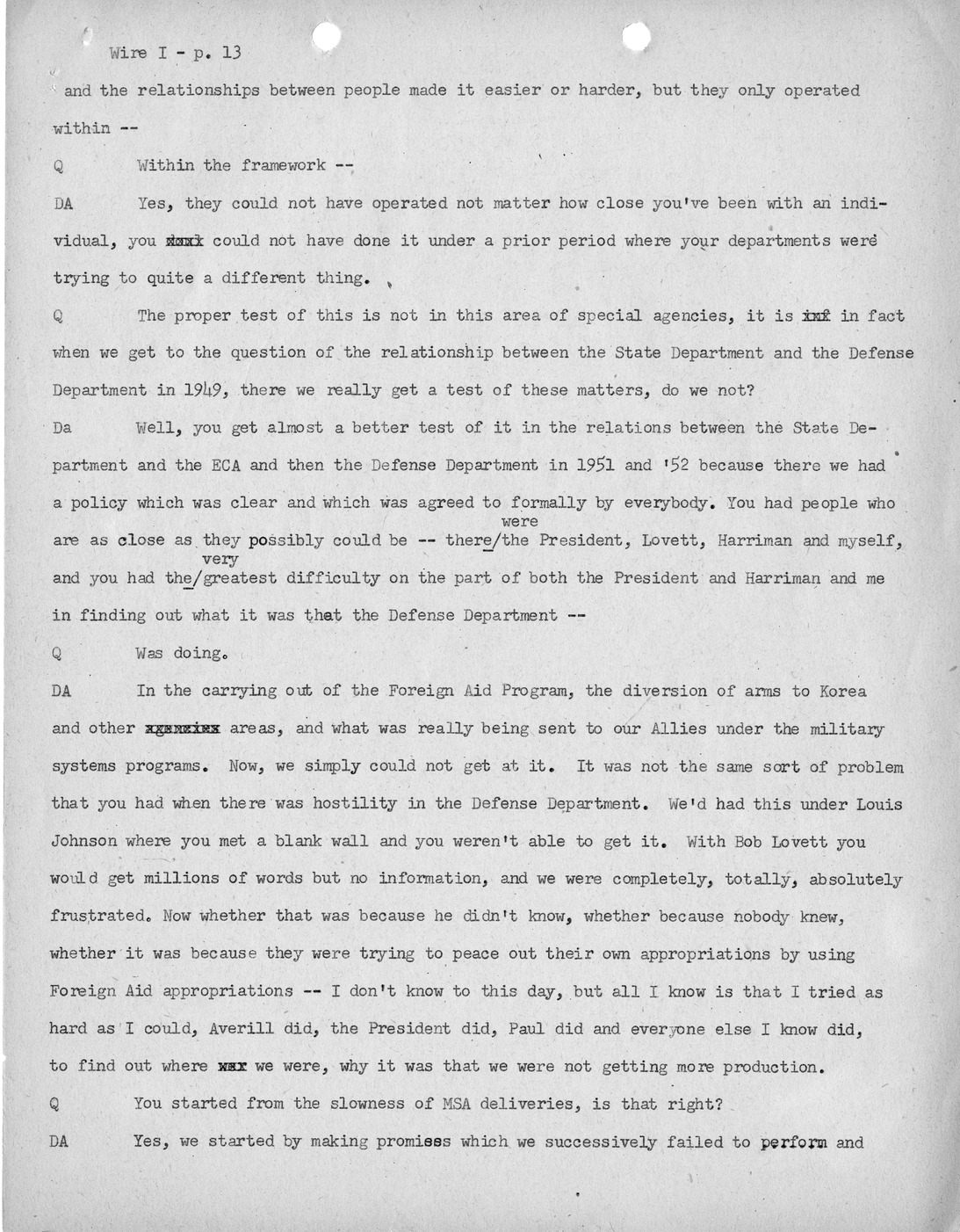 Transcript of Princeton Seminar Discussion, Wire I