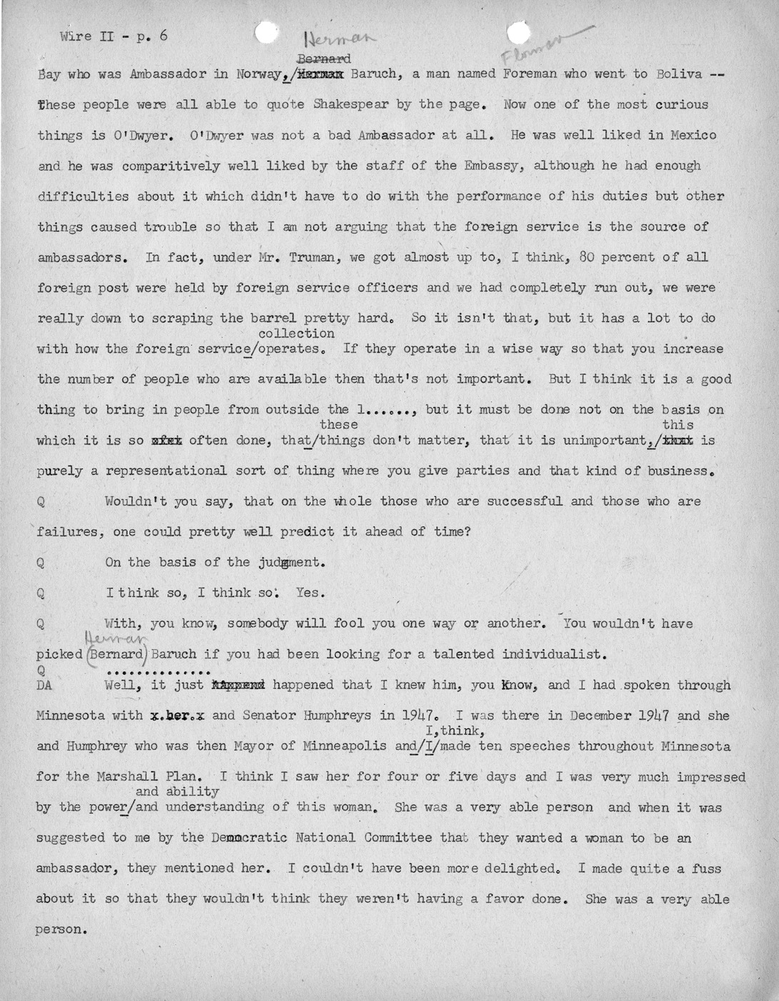 Transcript of Princeton Seminar Discussion, Wire II