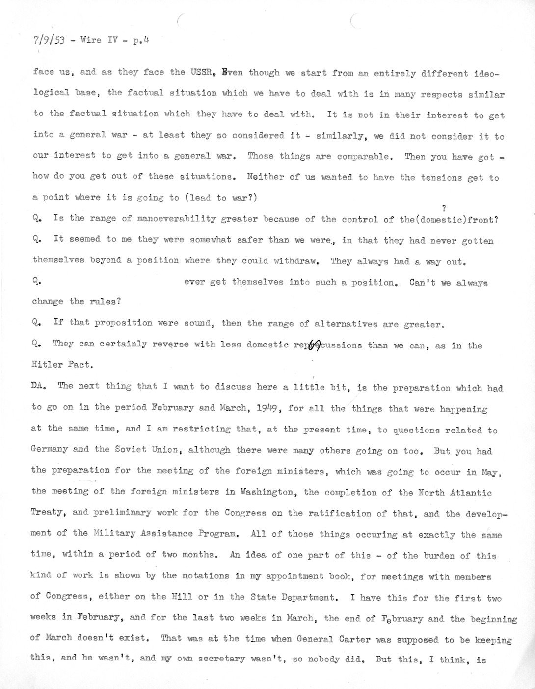 Transcript of Princeton Seminar Discussion, Wire IV