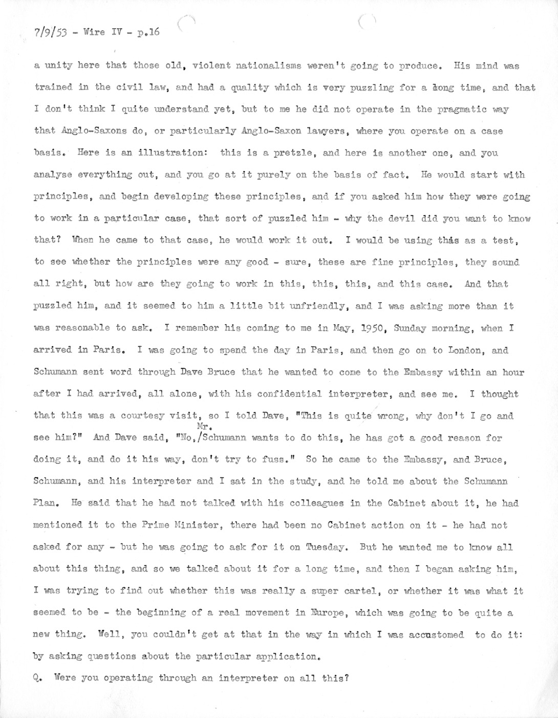Transcript of Princeton Seminar Discussion, Wire IV