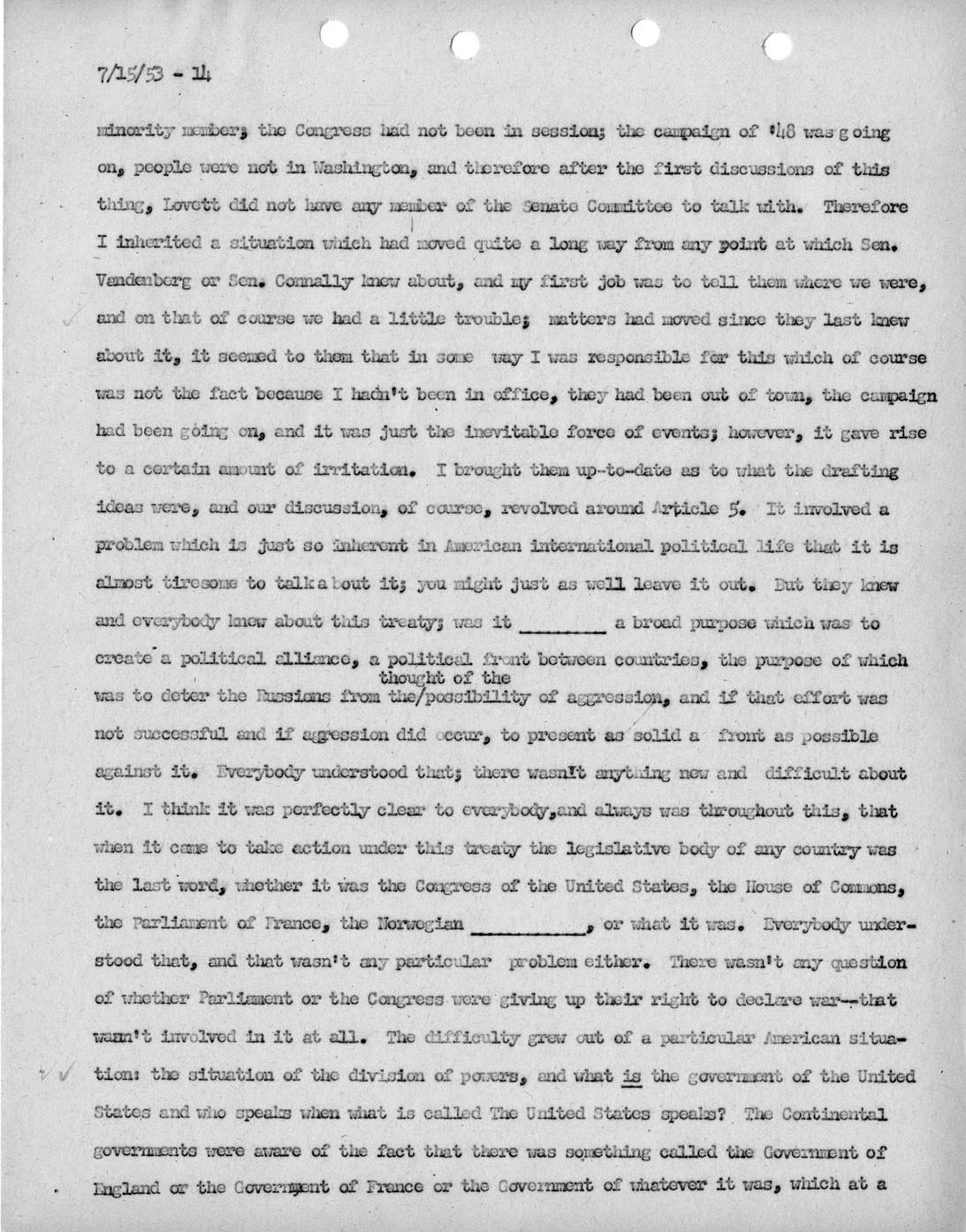 Transcript of Princeton Seminar Discussion, Reel 1 and 2