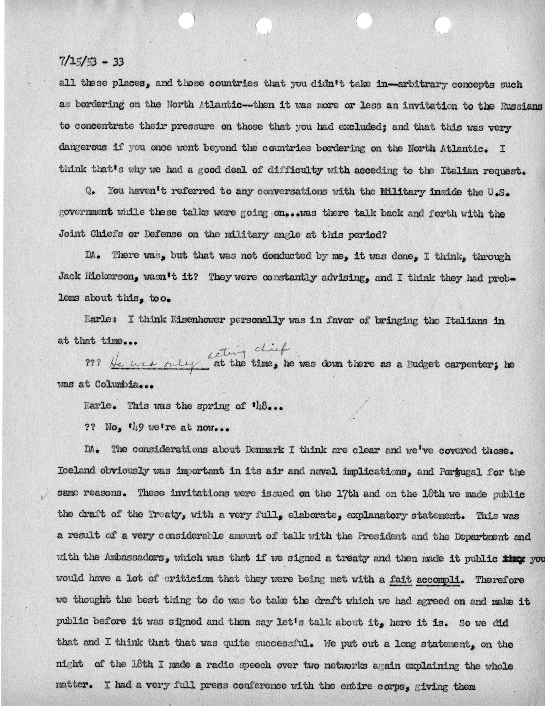 Transcript of Princeton Seminar Discussion, Reel 1 and 2