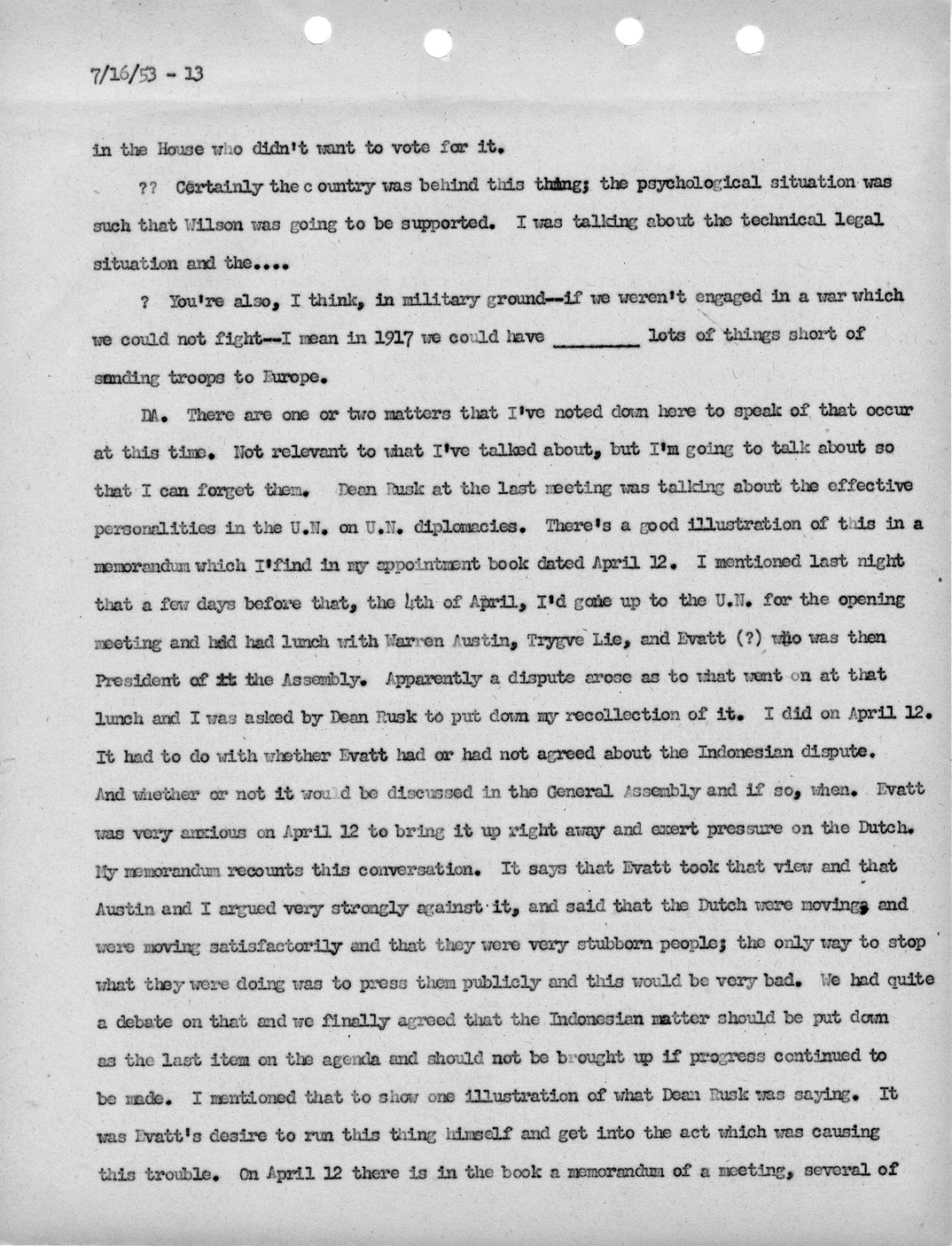 Transcript of Princeton Seminar Discussion, Reel 1 and 2