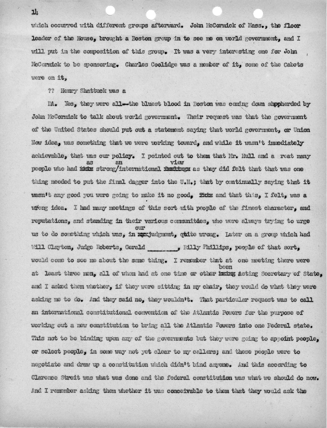 Transcript of Princeton Seminar Discussion, Reel 1 and 2