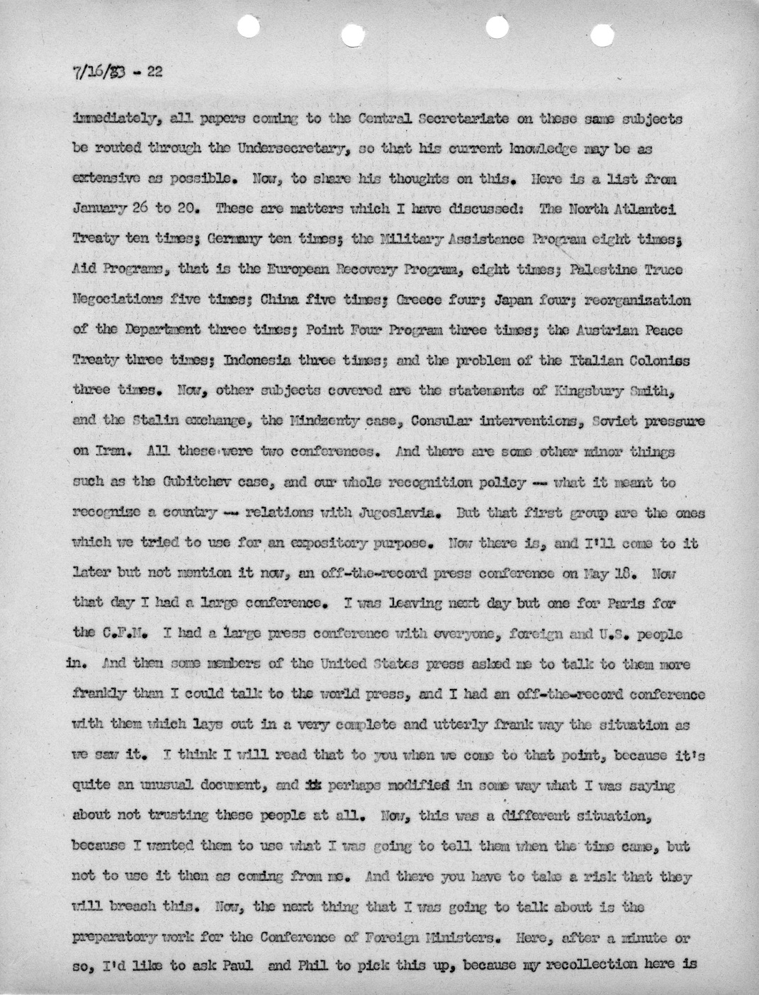 Transcript of Princeton Seminar Discussion, Reel 1 and 2