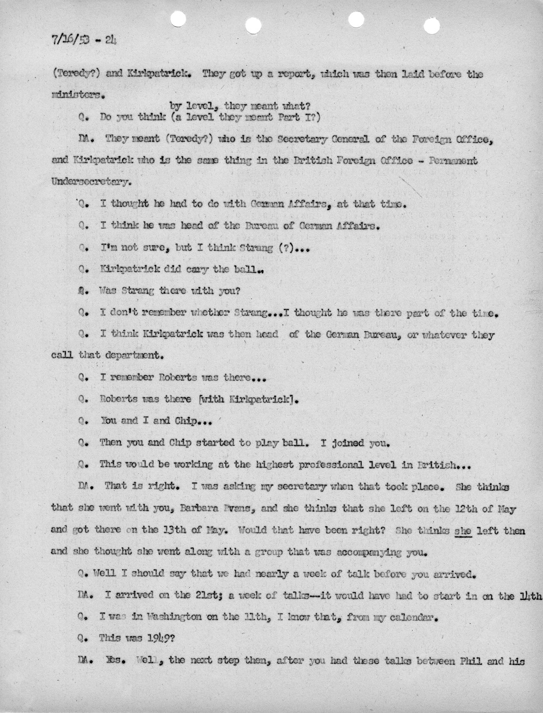 Transcript of Princeton Seminar Discussion, Reel 1 and 2