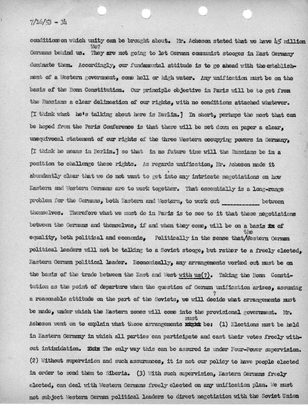 Transcript of Princeton Seminar Discussion, Reel 1 and 2