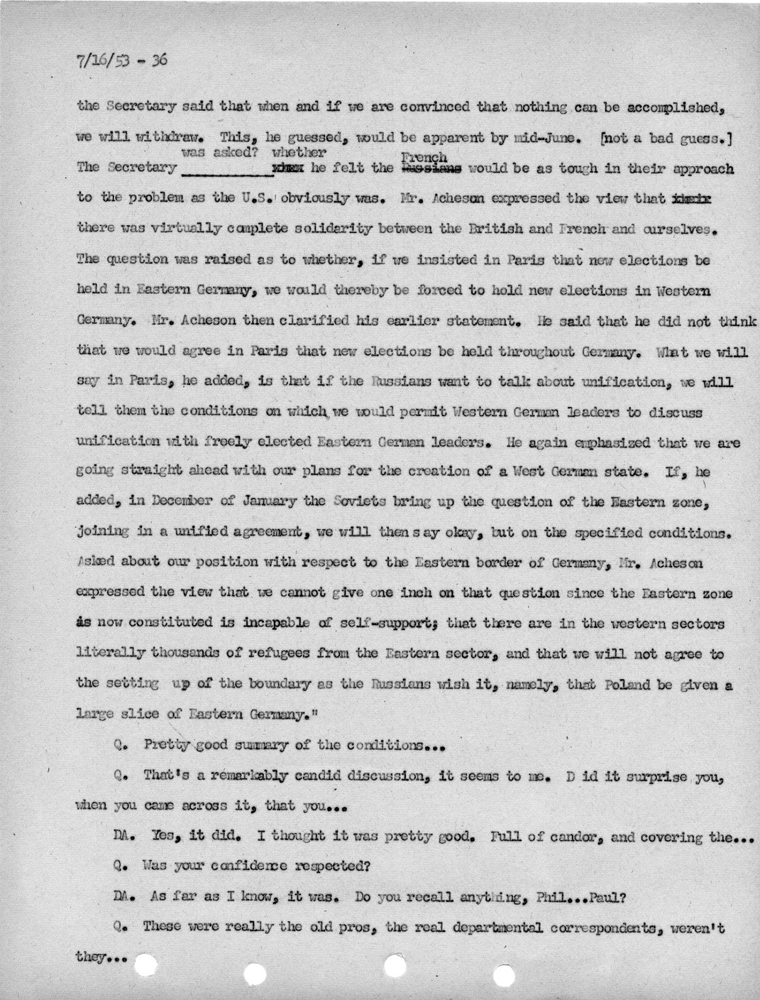Transcript of Princeton Seminar Discussion, Reel 1 and 2