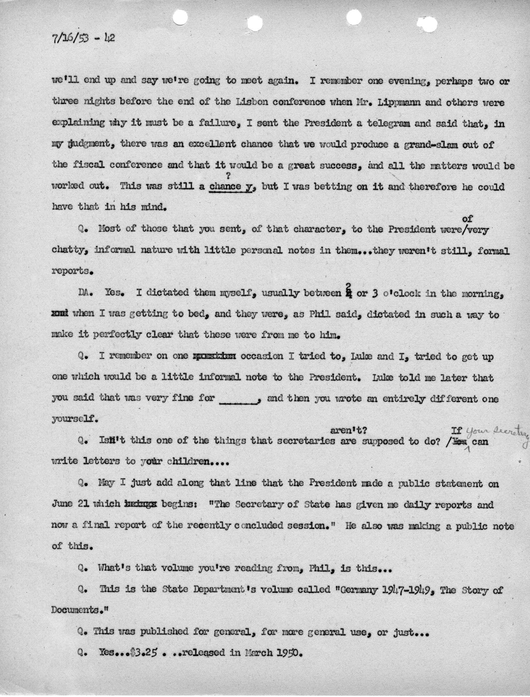 Transcript of Princeton Seminar Discussion, Reel 1 and 2