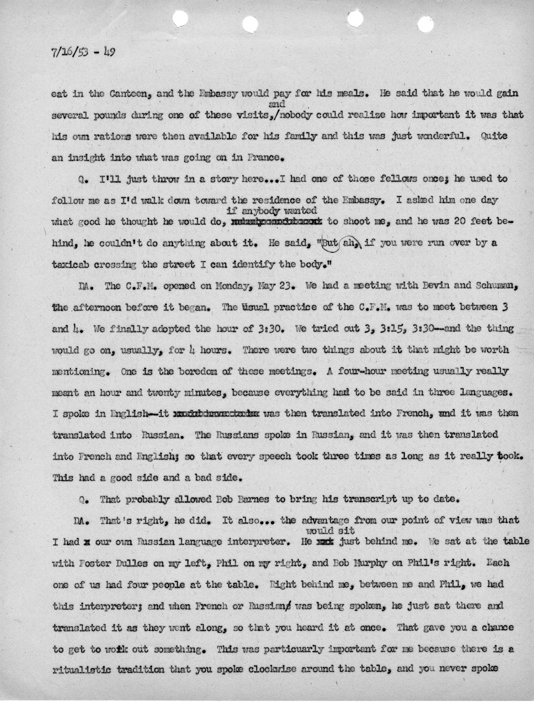 Transcript of Princeton Seminar Discussion, Reel 1 and 2