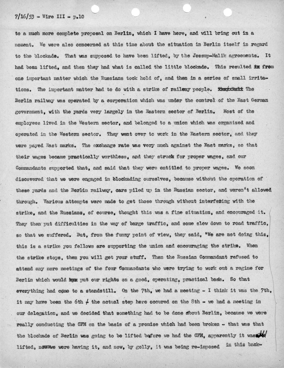 Transcript of Princeton Seminar Discussion, Wire III