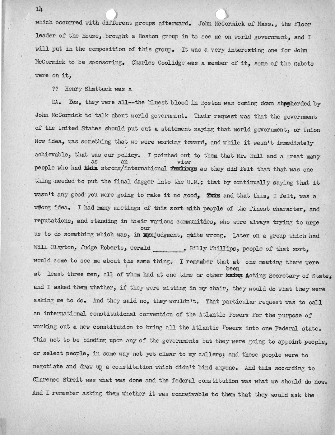 Transcript of Princeton Seminar Discussion, Reel 1 and Reel 2