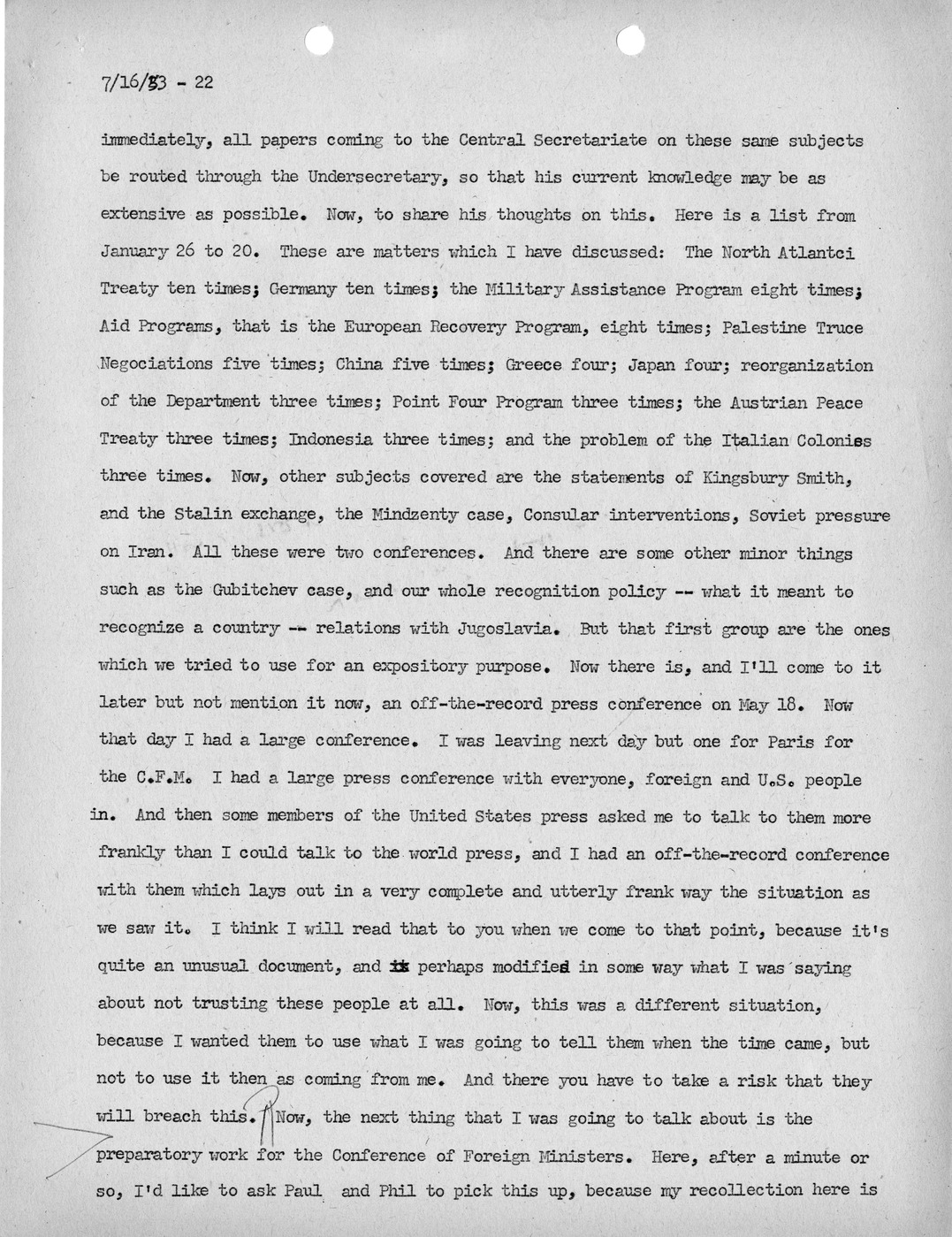 Transcript of Princeton Seminar Discussion, Reel 1 and Reel 2