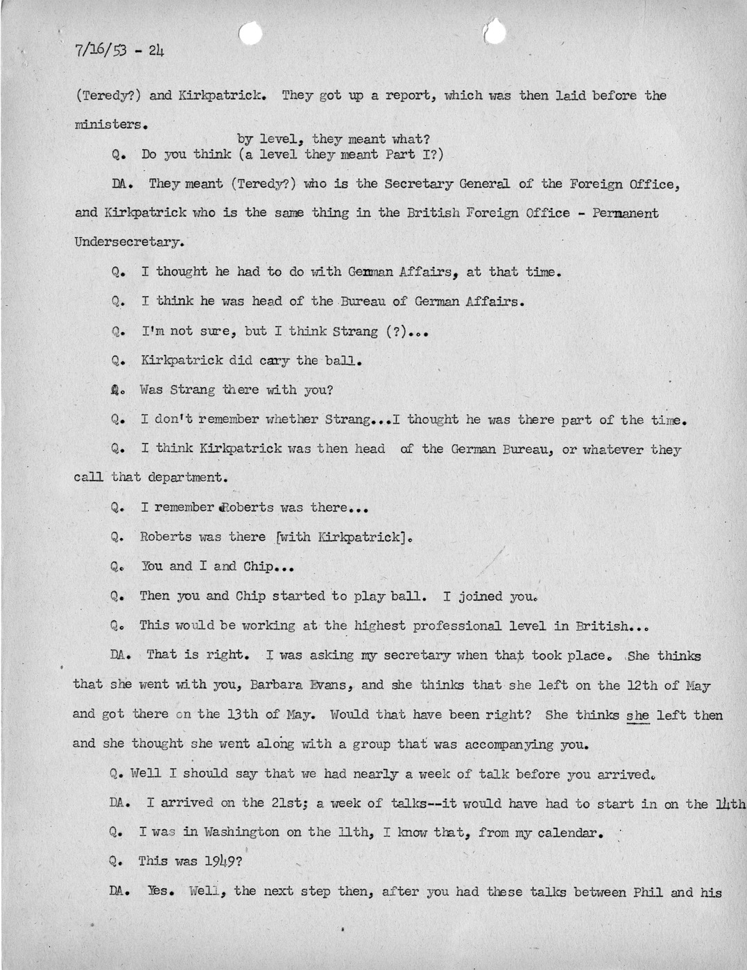 Transcript of Princeton Seminar Discussion, Reel 1 and Reel 2