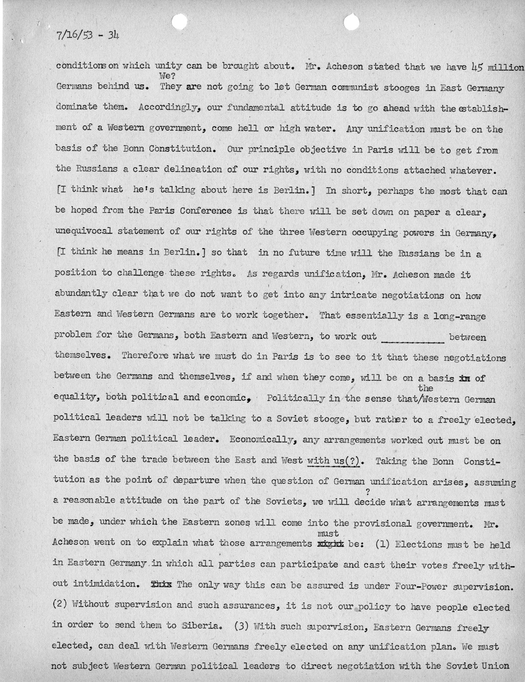 Transcript of Princeton Seminar Discussion, Reel 1 and Reel 2